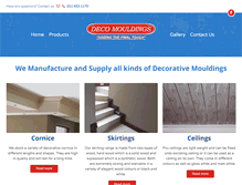 Tablet Screenshot of decomouldings.co.za